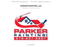 Tablet Screenshot of parkerpaintingllc.com